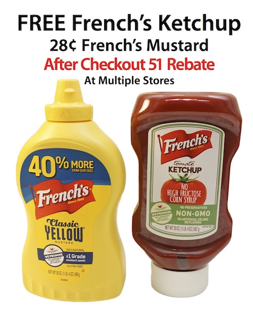 April 2017 Free Frenchs Ketchup and Cheap Mustard