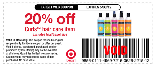 Sample Target Store Coupon
